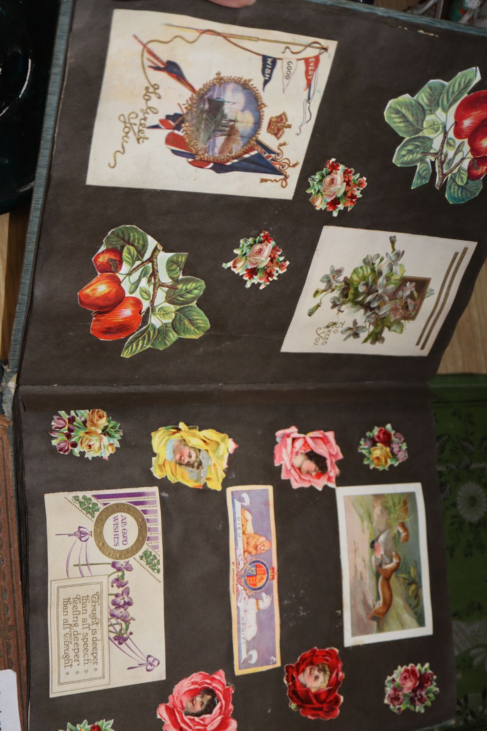 Four scrapbook albums